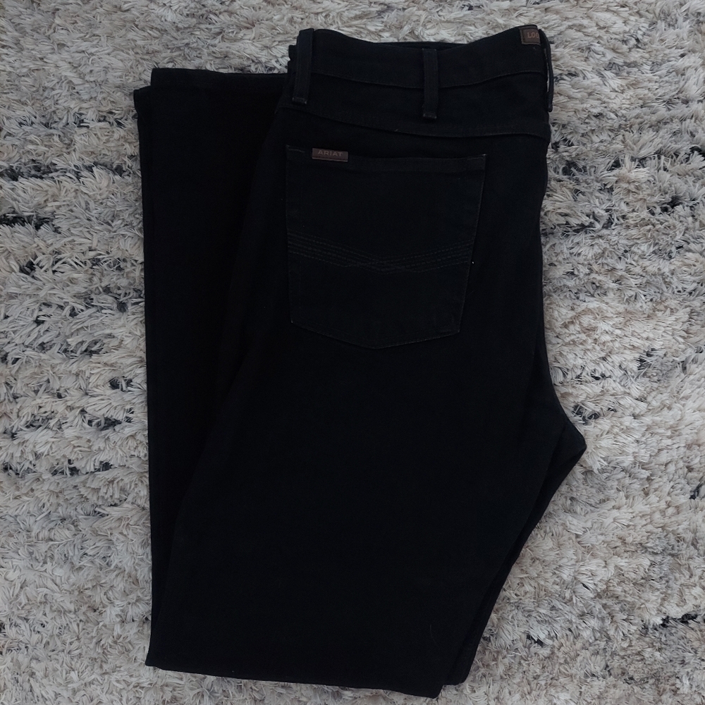 Men's Ariat Legacy M7 Slim Fit Straight Leg Jeans size 38x32 Black